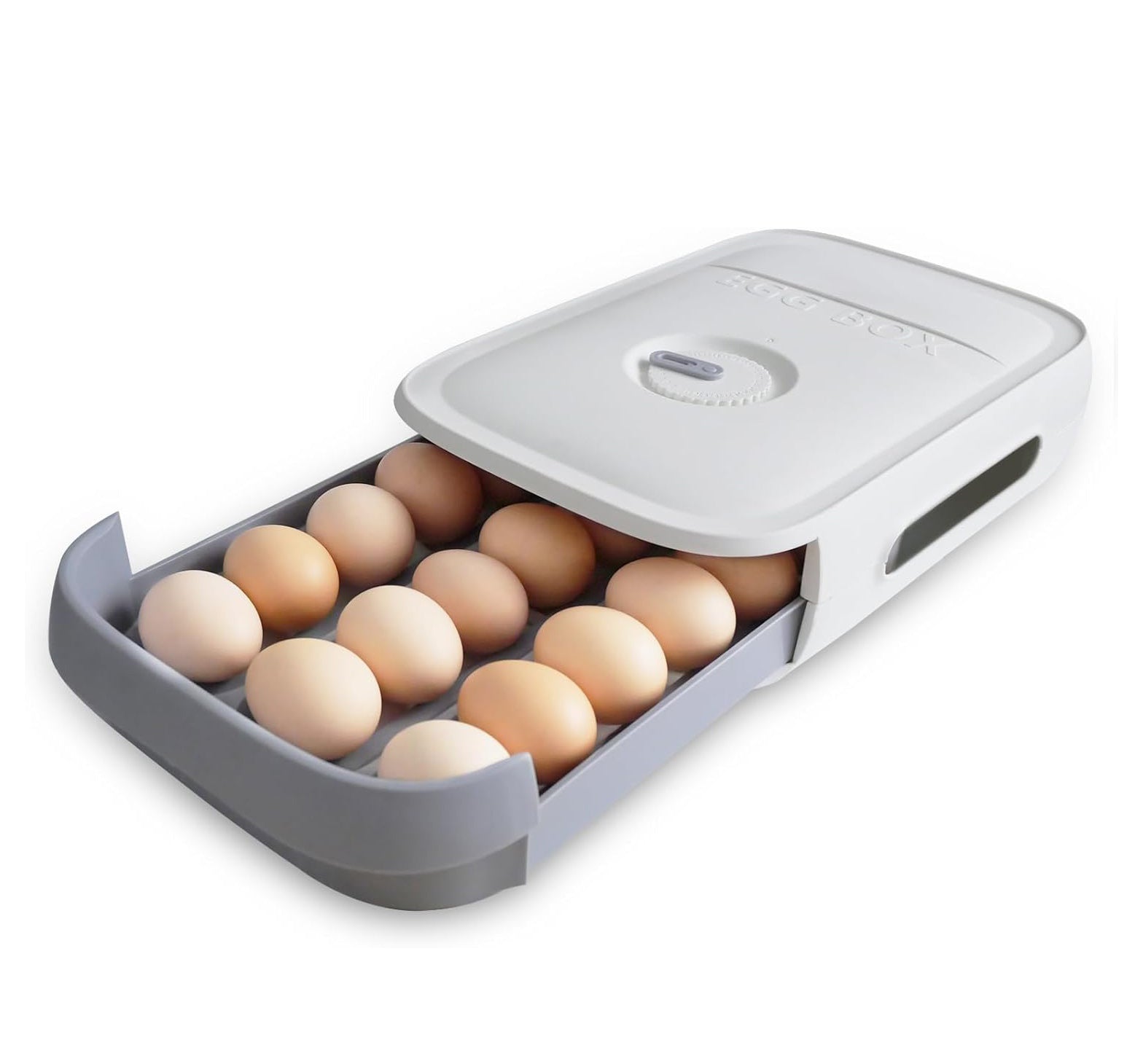 Recipient pentru depozitarea de oua, UBX®, plastic, capacitate 18-20 oua, 29x22x7.5 cm, alb Recipient pentru depozitarea de oua, UBX®, plastic, capacitate 18-20 oua, 29x22x7.5 cm, alb